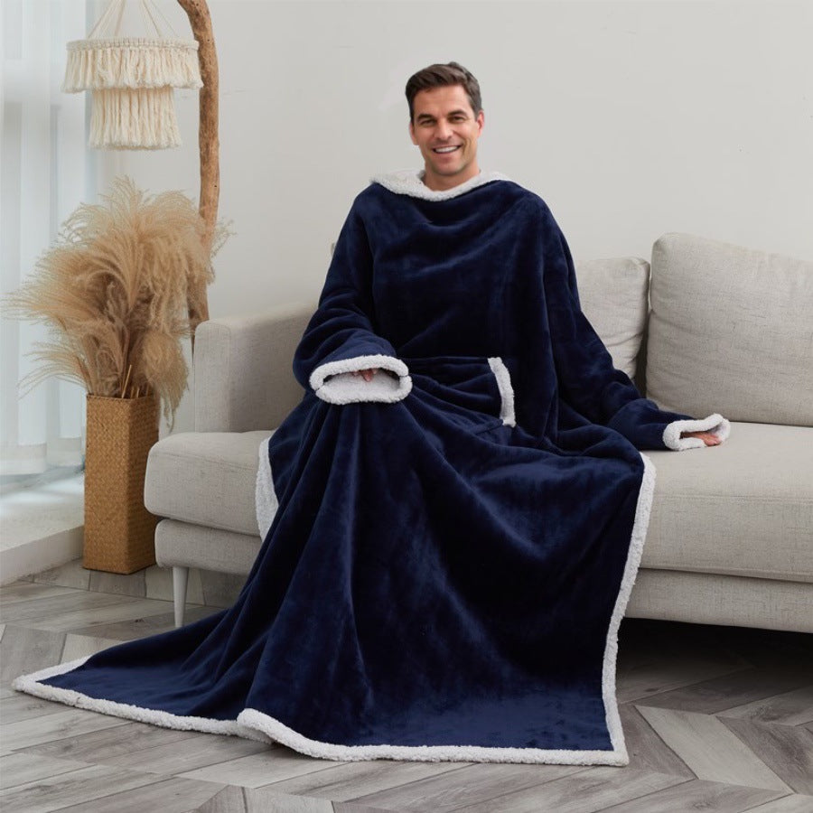 Premium Wearable Hoodie Blanket with Pockets