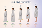 Premium Wearable Hoodie Blanket with Pockets grey